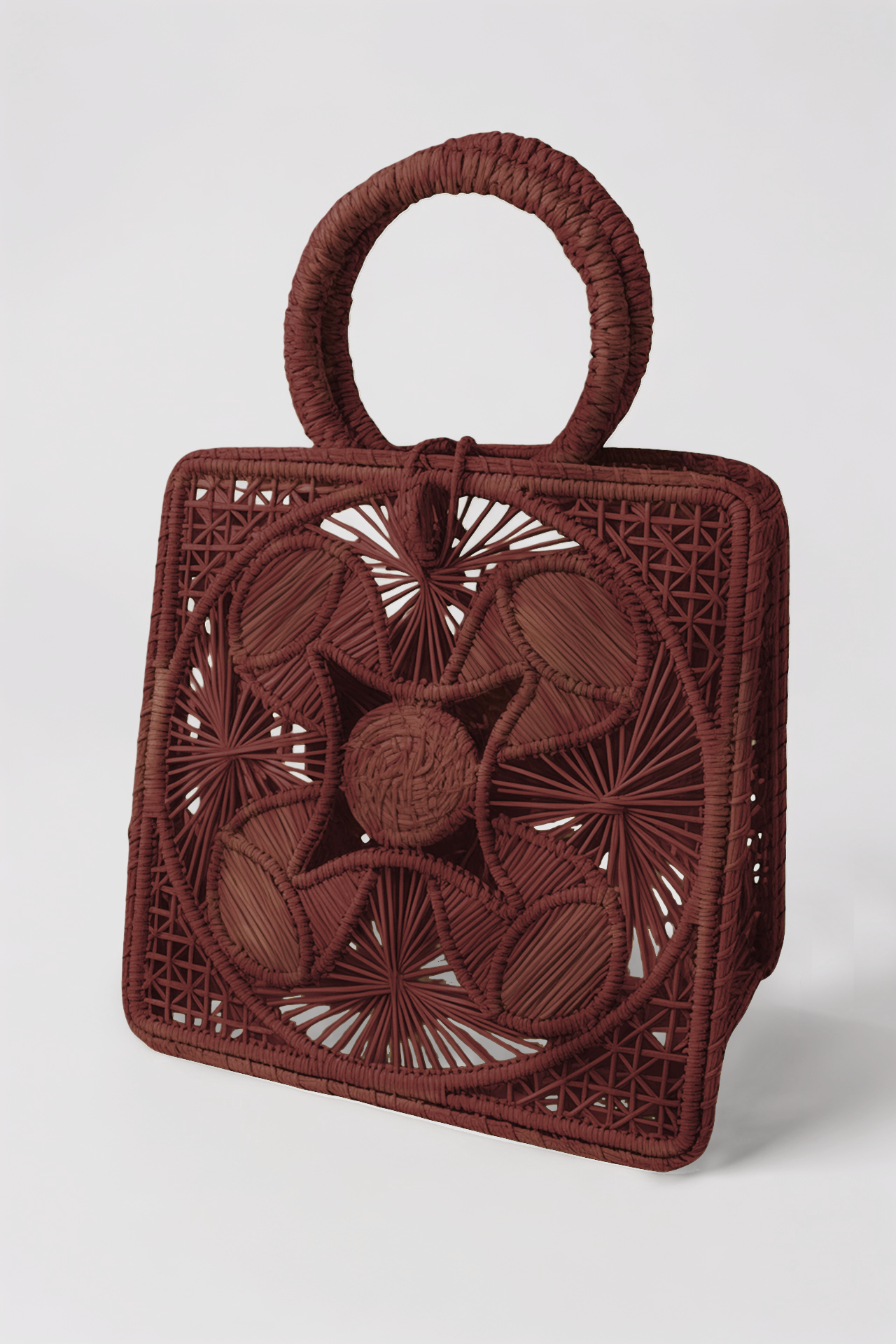 Mel Boteri Elisa Small Tote in Café Tinto, front view