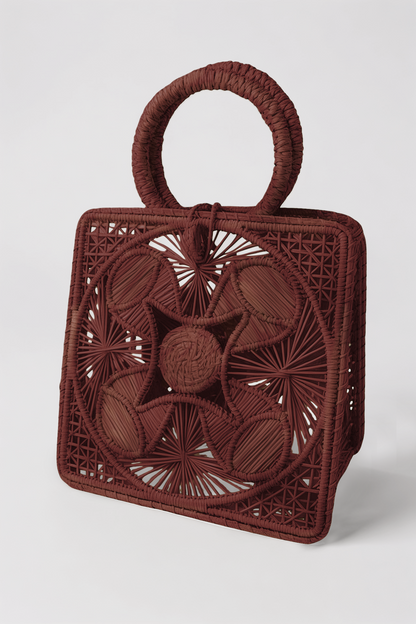 Mel Boteri Elisa Small Tote in Café Tinto, front view